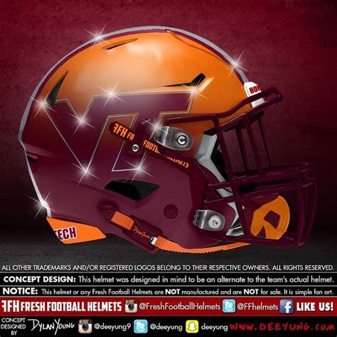An Orange And Red Football Helmet With Words On It