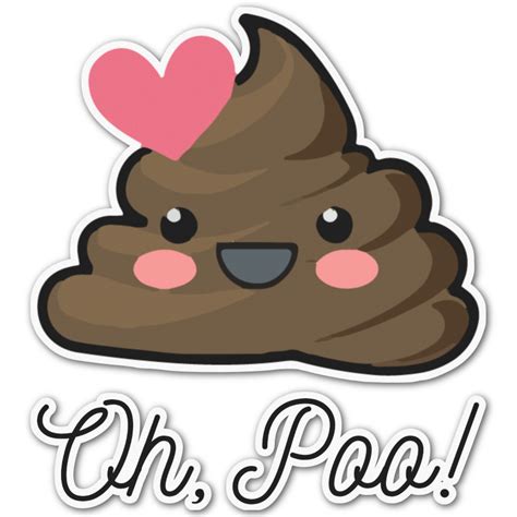 Poop Emoji Graphic Decal Custom Sizes Personalized Youcustomizeit