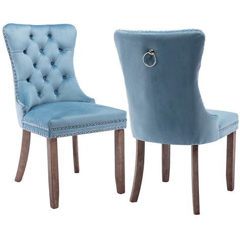 Btmway Accent Dining Chairs Set Of 2 Velvet Upholstered Dining Chair