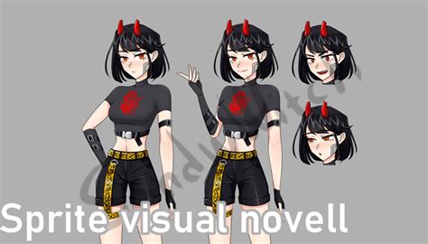 2d Character Sprites For Visual Novel Gamedev Market