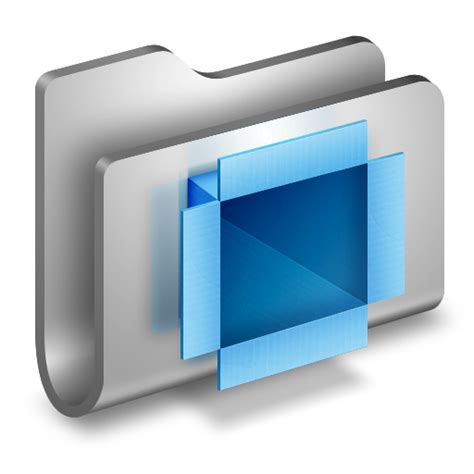 Dropbox Metal Folder Icon Alumin Folders Iconpack Wil Nichols