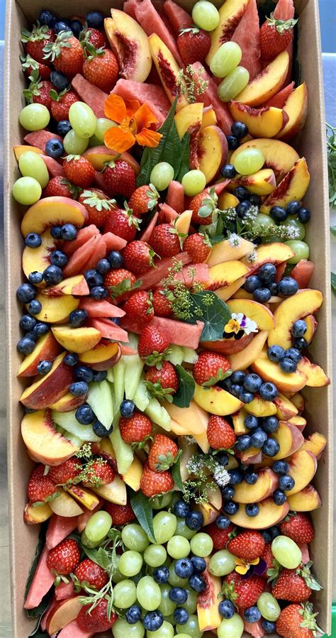 Seasonal Fruit Platter Cafe 100 Mile Foodie