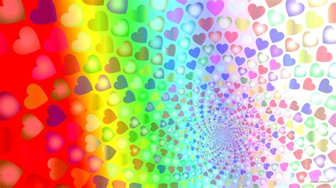 Colorful Heart Wallpapers Wallpaper Cave