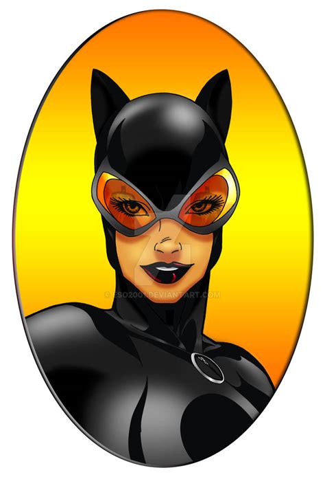 Catwoman Portrait Colored By Eso2001 On Deviantart
