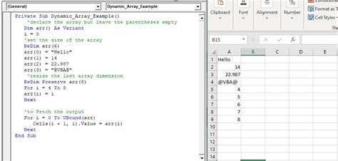 Excel Vba Array Tutorial And Example