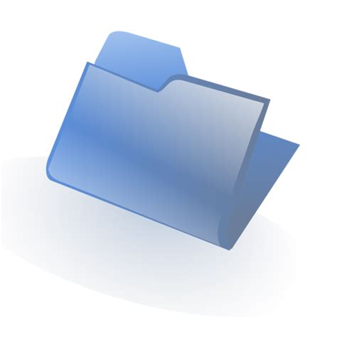 Blue Closed Folder Vector Image Public Domain Vectors