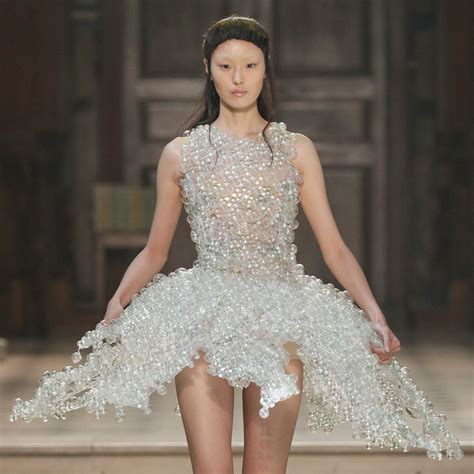 glass bubble dress features in iris van herpen s autumn winter 2016 couture collection