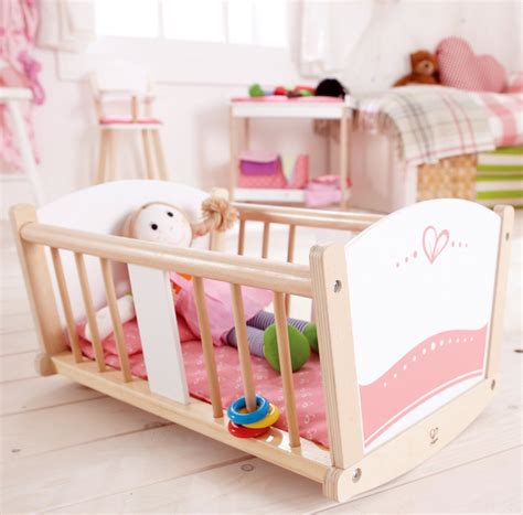 Hape Rock A Bye Wooden Baby Cradle Toy At Mighty Ape Nz