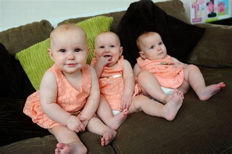 Identical Triplets Have Their Toenails Painted Different Colors To Help