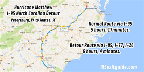 North Carolina I 95 Closures And Alternate Routes I 95