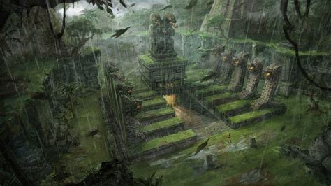 Online Crop Game Scene Wallpaper Tomb Raider Cave Video Games