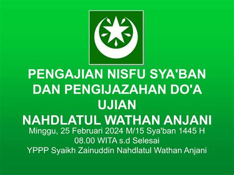 pengajian nisfu syaban dan pengijazahan dan doa | PPT