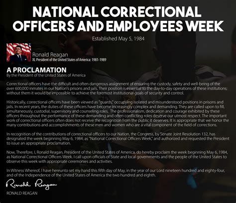 Correctional Officers and Employees Week · Riverside Regional Jail