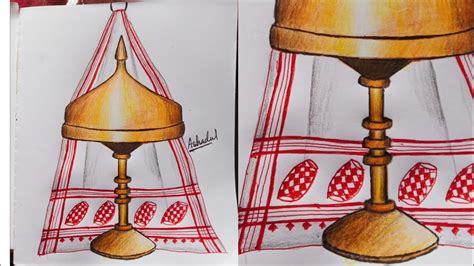 Assamese Traditional Xorai Drawing With Pencil Colour A Traditional