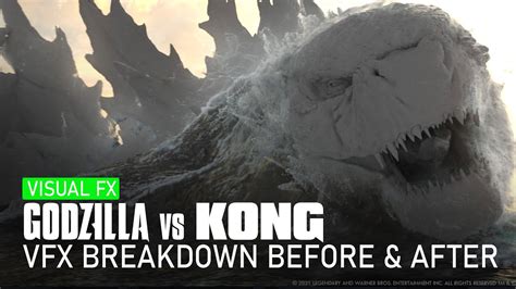 Godzilla Kong Godzilla Vs Kong Vfx Breakdown Cgi Render Before And