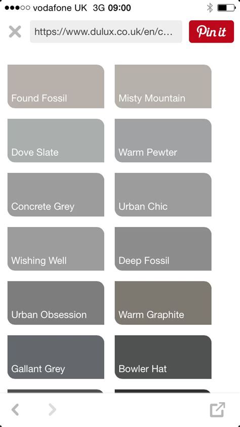 Dulux Grey Grey Colour Chart Shades Of Grey Paint Paint Colors For Home