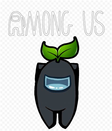 Any name suggestions for her? HD Leaf Black Among Us Character With Logo PNG | Citypng