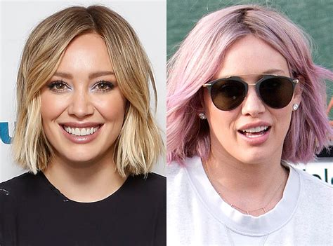 Hilary Duff Is Over Being Blonde Check Out Her Colorful New Do