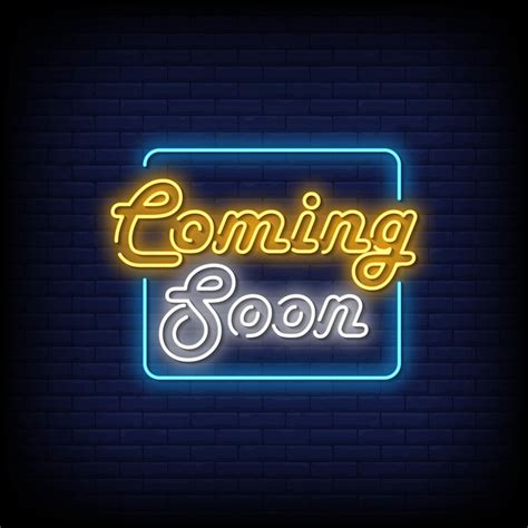 Coming Soon Neon Signs Style Text Vector 1933720 Vector Art At Vecteezy