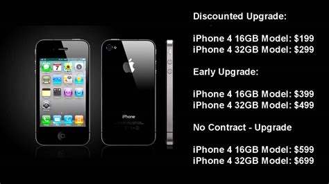 Iphone 4 Prices For All Upgrades Pre Order Dates And