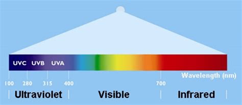 Electromagnetic Spectrum Showing The Different Ranges Ultraviolet