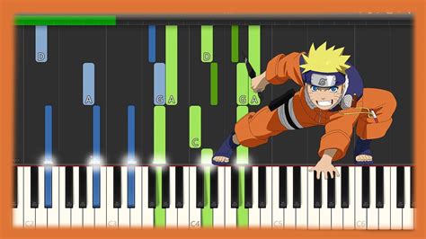 Naruto Shippuden Distance Piano Tutorial Youtube