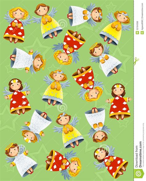 The Christmas Exercise For The Children Bright And Fun Page Stock