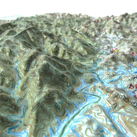 Great Smoky Mountains National Park Raised Relief Map By Hubbard