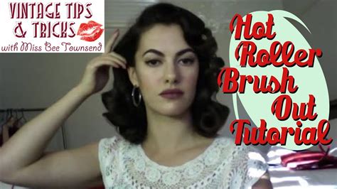 Vintage Hot Roller Brush Out Tutorial Youtube