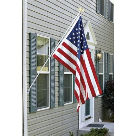 Buy Deluxe Us American Flag Pole Set With Golden Eagle Top By