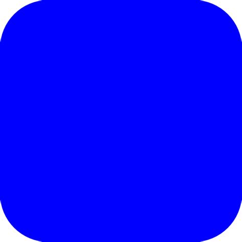 Blue Rounded Square Clip Art At Vector Clip Art Online Images And