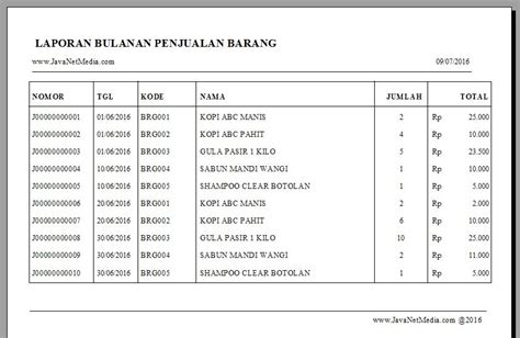 Membuat Laporan Bulanan Crystal Report Pada Vb Net 2010