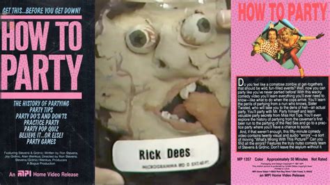 How To Party 1987 Vhs Rip Comedy Tape By Stevens And Grdnic Youtube