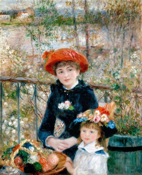 Testclod Les Deux Soeurs Sur La Terrasse Pierre Auguste Renoir 1881