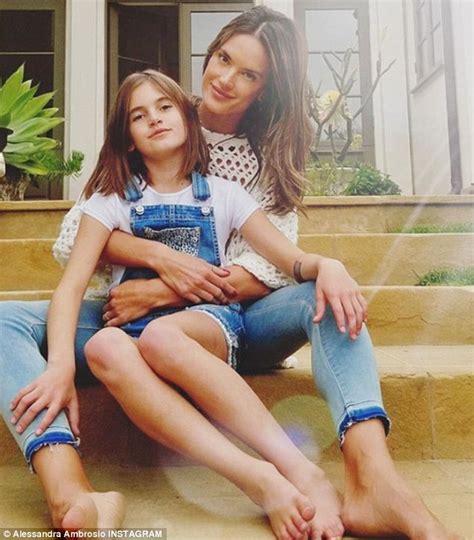 Alessandra Ambrosio Shares Sweet Mother Daughter Moment Daily Mail Online