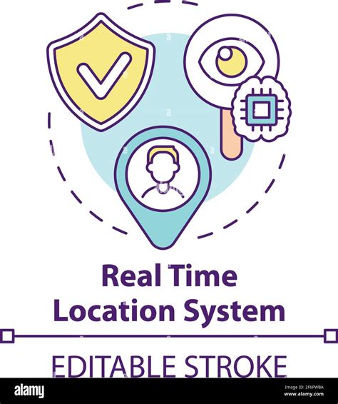 Real Time Location System Concept Icon Stock Vector Image And Art Alamy