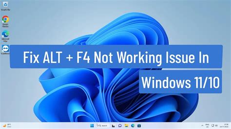 Fix Alt F4 Not Working Issue In Windows 1110 Youtube