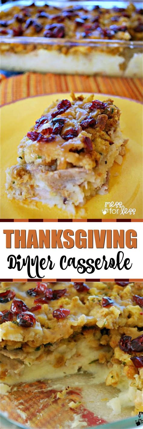 Thanksgiving Dinner Casserole Mess For Less