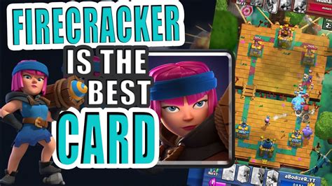 Firecracker Is The Best Card In Clash Royale This Deck Is Strong