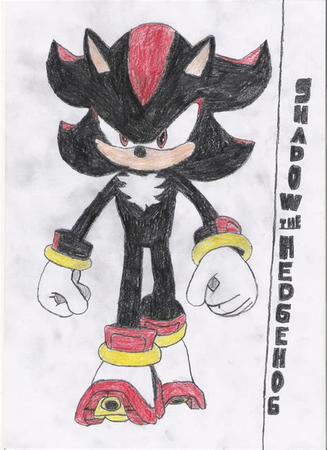 Sonic Shadow Pencil Drawing