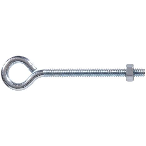 Hillman 1 4 In X 4 In Zinc Plated Coarse Thread Eye Bolt 10 Count At