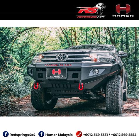 Toyota Hilux Revo Yr15 18 Sports Series Front Steel Bumper Rs Am104