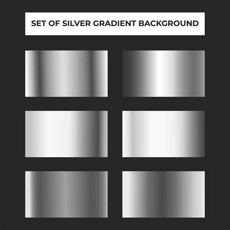 Collection Of Silver Gradient Background 6225817 Vector Art At Vecteezy
