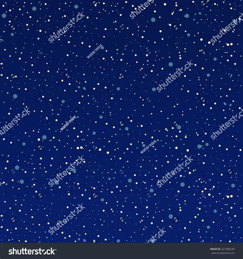 Space With Stars Abstract Background Vector Seamless Pattern