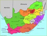 Mapa de Sudáfrica - AnnaMapa.com