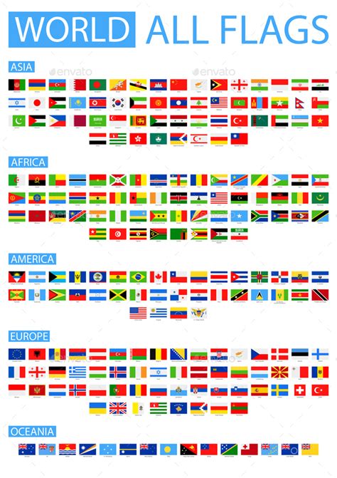 all world flags vectors graphicriver