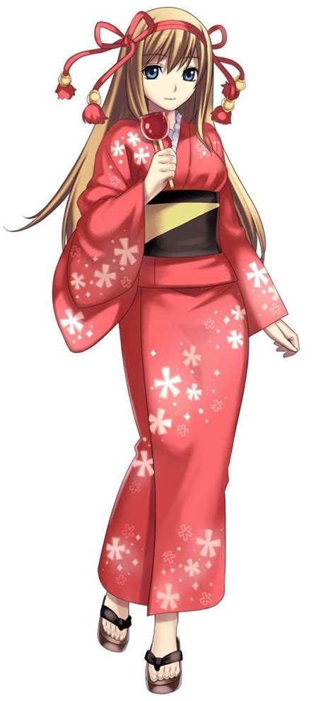 Aurica Yukata Characters And Art Cross Edge Anime Kimono Yukata