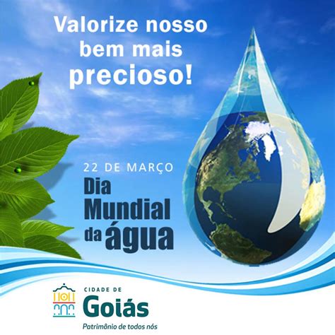 Hoje 2203 Comemora Se O Dia Mundial Da Água Prefeitura