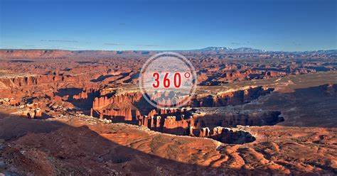 The grand view of the canyonlands np, easily accessible, drive up to the overlook, walk a few steps and wow! Canyonlands National Park|Grand View Point|3D Panorama