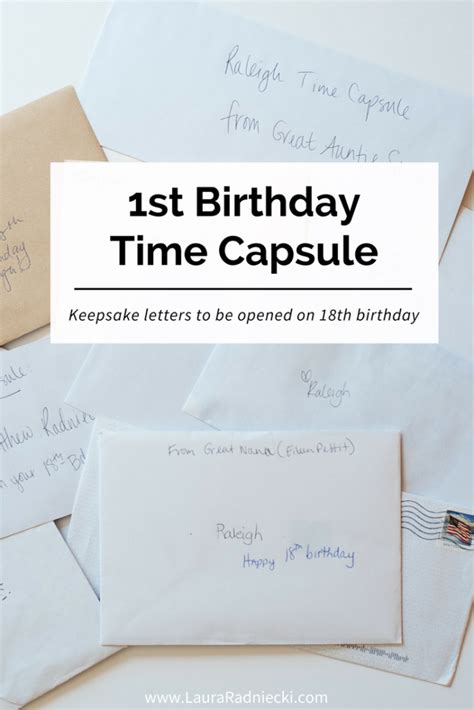 A Time Capsule For Raleighs First Birthday Baby Time Capsule